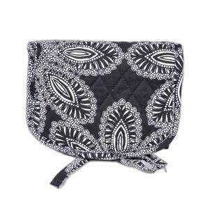 Vera Bradley Sm Black and White Travel bag/makeup with Tie Closure